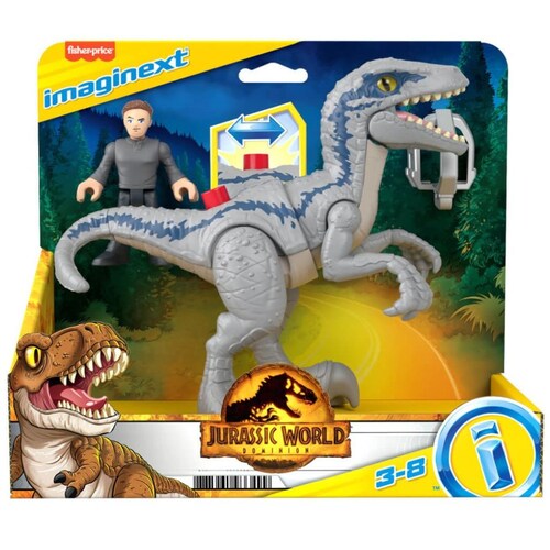 Imaginext Jurassic World Dinosaurio de Juguete Blue & Owen
