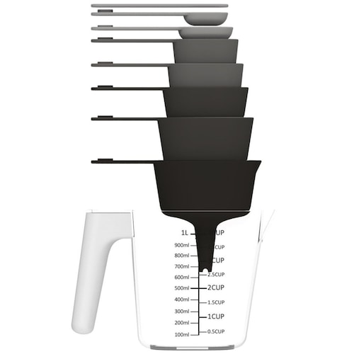 Juego de Taza Y Cucharas Medidoras L&c Home