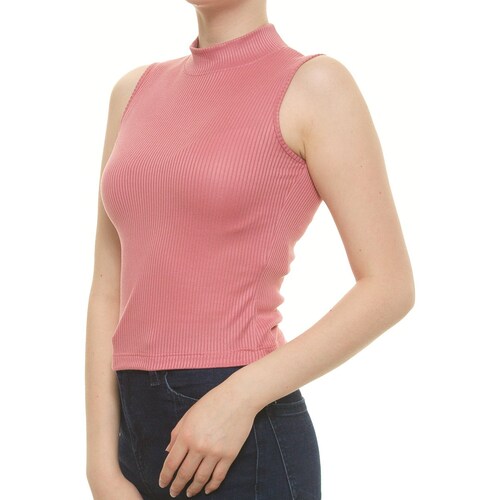 Blusa Cuello Alto Sin Mangas para Dama Beverly Hills