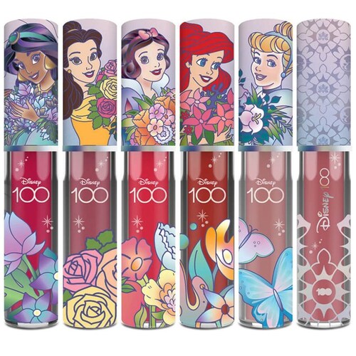 Set de 6 Labiales Mate "princesas Platino"