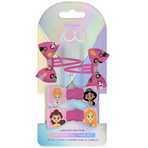 Set de 4 Accesorios para el Cabello "princesas"