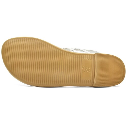 Sandalia Flat Trenzada con Ajuste Blanco Paris Hilton.