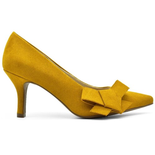 Zapatilla Puntal con Moño Mostaza Paris Hilton.