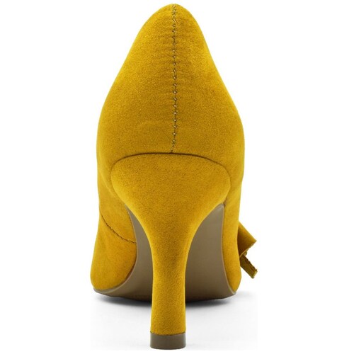 Zapatilla Puntal con Moño Mostaza Paris Hilton.
