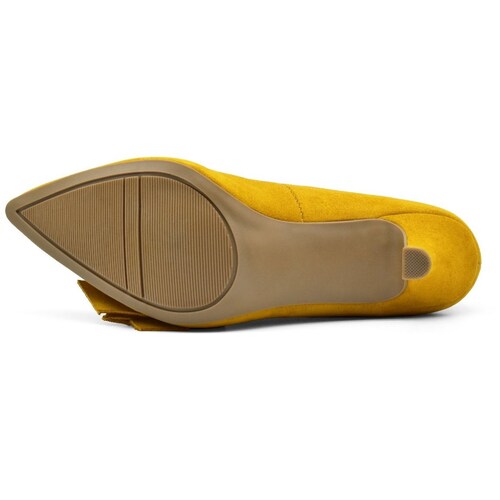 Zapatilla Puntal con Moño Mostaza Paris Hilton.