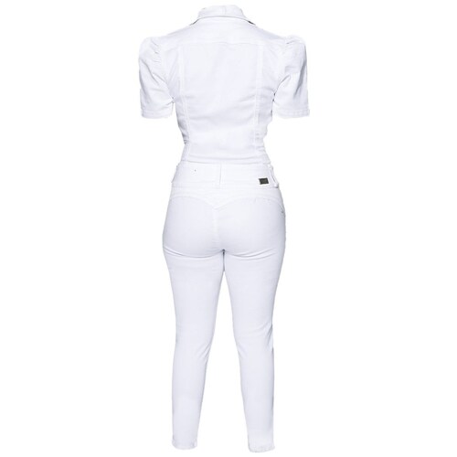 Enterizo Blanco 8 Botones Ciclon Jeans Helu