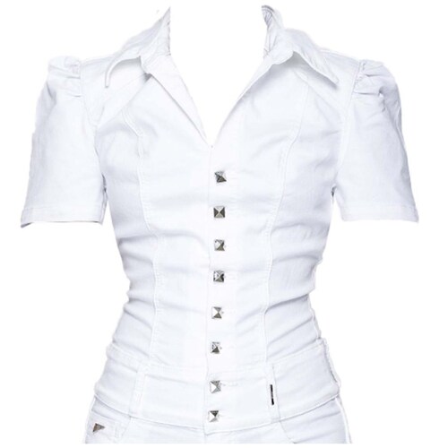 Enterizo Blanco 8 Botones Ciclon Jeans Helu