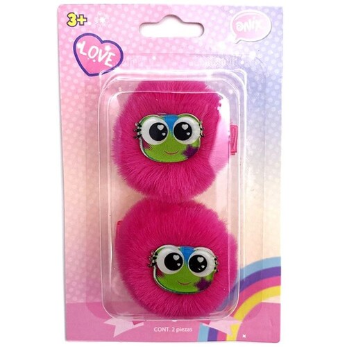 Set Clips Mina Simon Fluffy para Niña
