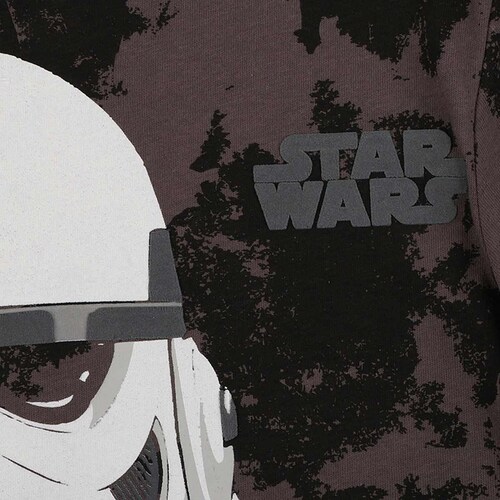 Playera Star Wars Manga Corta Stormtrooper Negra para Niño