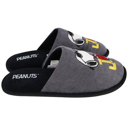Pantuflas Personajes Peanuts Gris