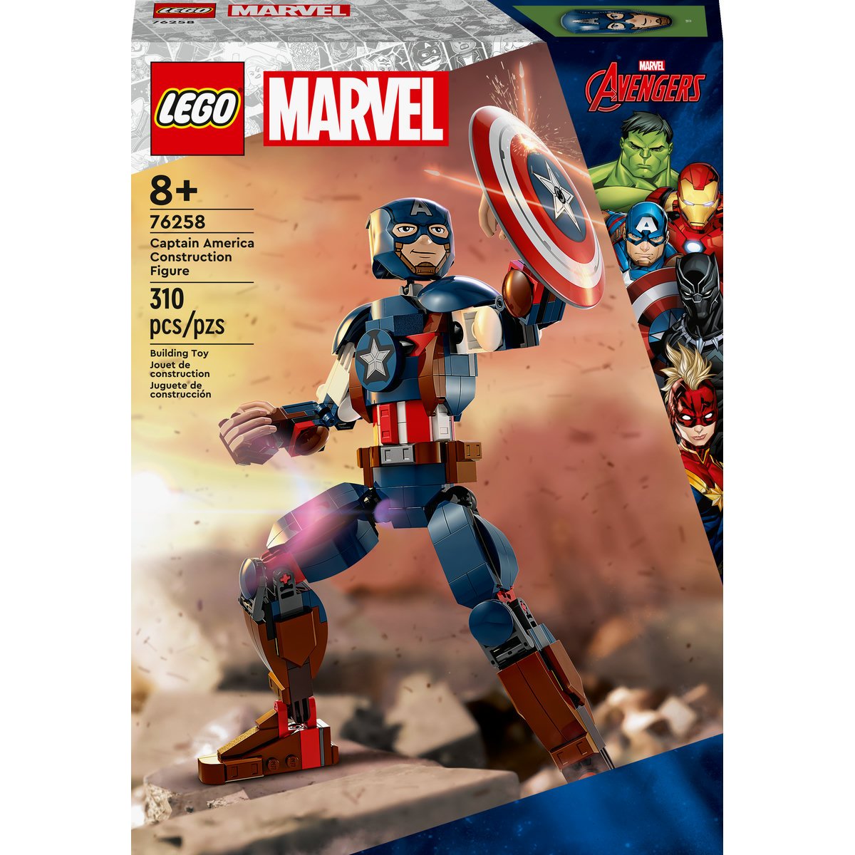 Moto de cheap capitan america lego