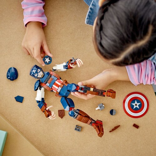 Figura para Construir: Capitán América Lego Super Heroes Marvel