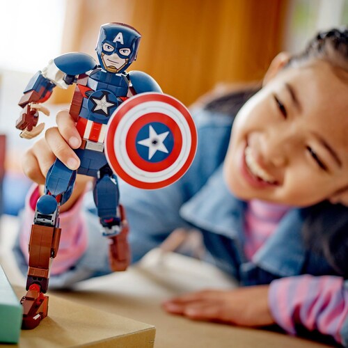 Figura para Construir: Capitán América Lego Super Heroes Marvel
