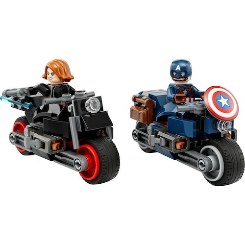 Motos de Black Widow y el Capitán América Lego Super Heroes Marvel
