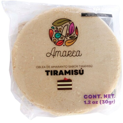 Oblea de Amaranto Tiramisu Amarea 50G