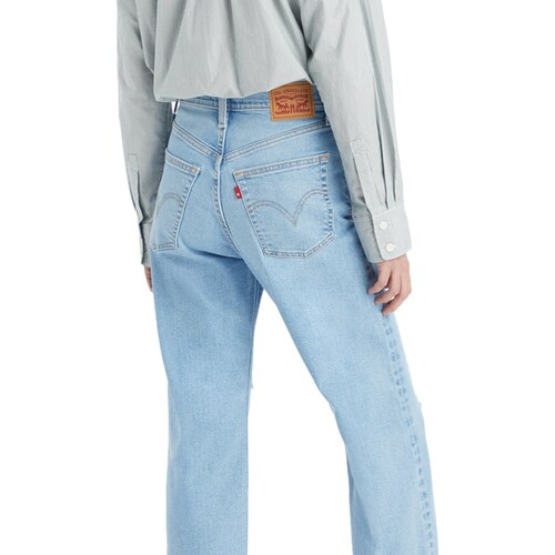 LEVIS Jeans Mujer Ribcage Straight Ankle Azul Claro Levis