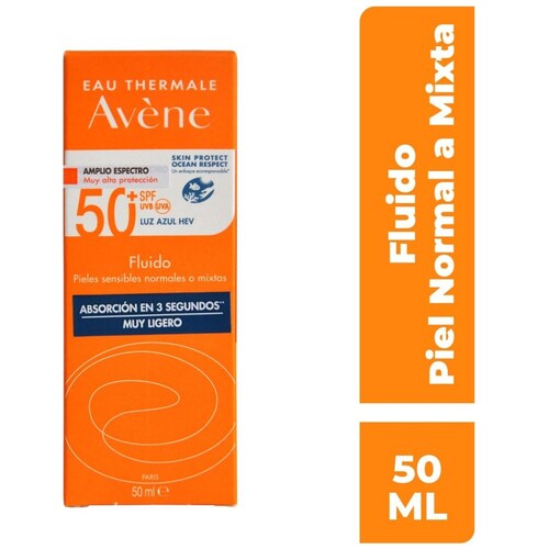 Avène Protector Solar Fluido Sin Color 50Ml