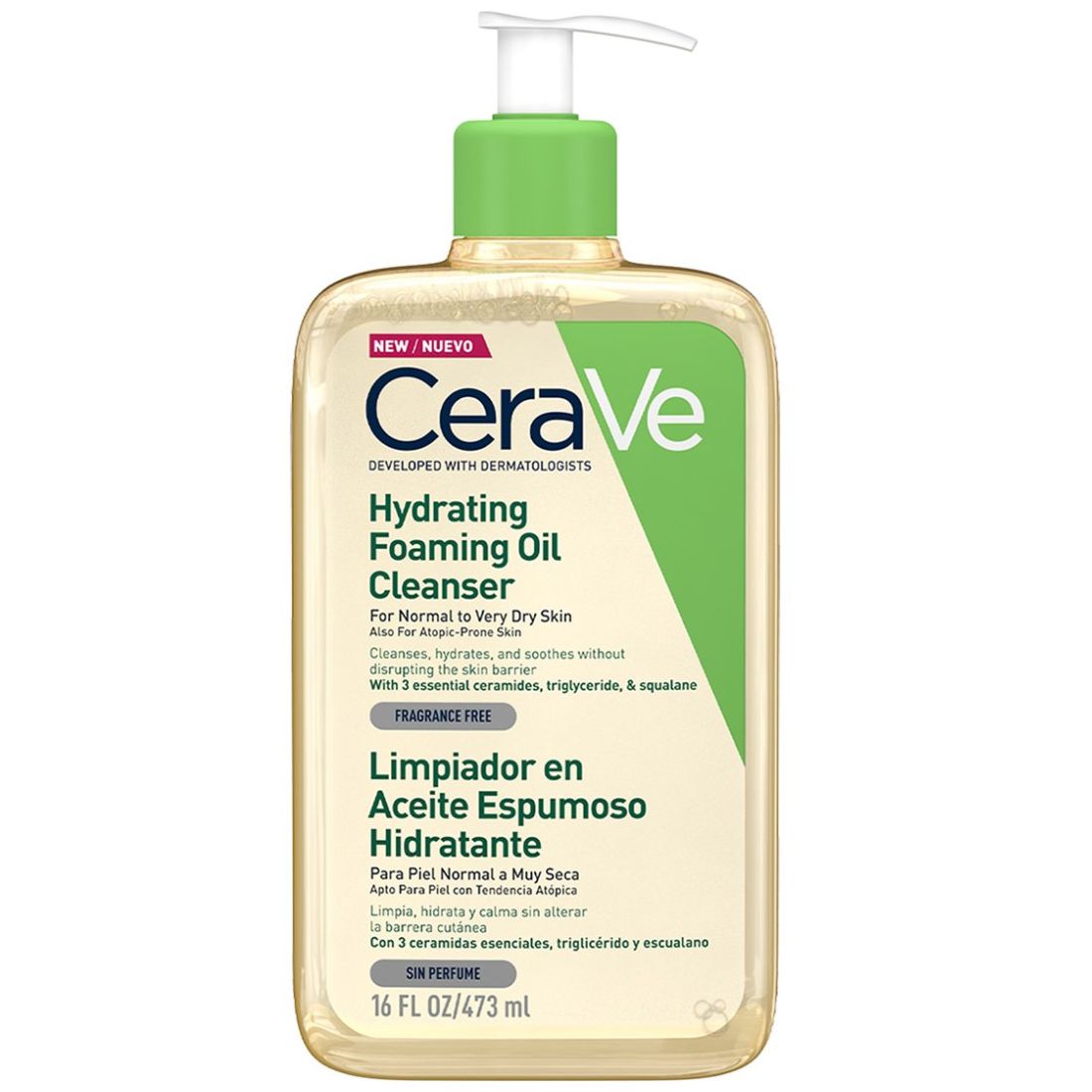 CeraVe Limpiador En Aceite Espumoso Hidratante Rostro y Cuerpo 473 ml image number 9