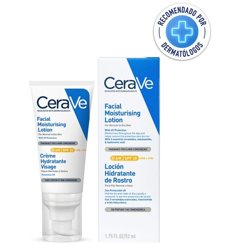 Cerave Loción Facial Hidratante Fps 30 Piel Seca 52Ml