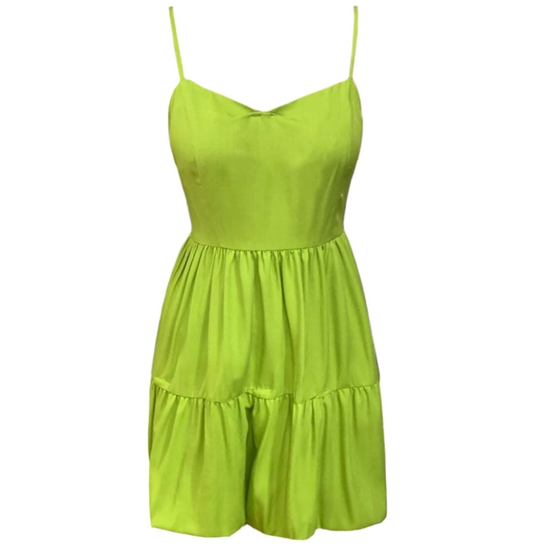 Vestido de chiffon con escote en V y tirantes de lazo Chocolate Tallas Grandes