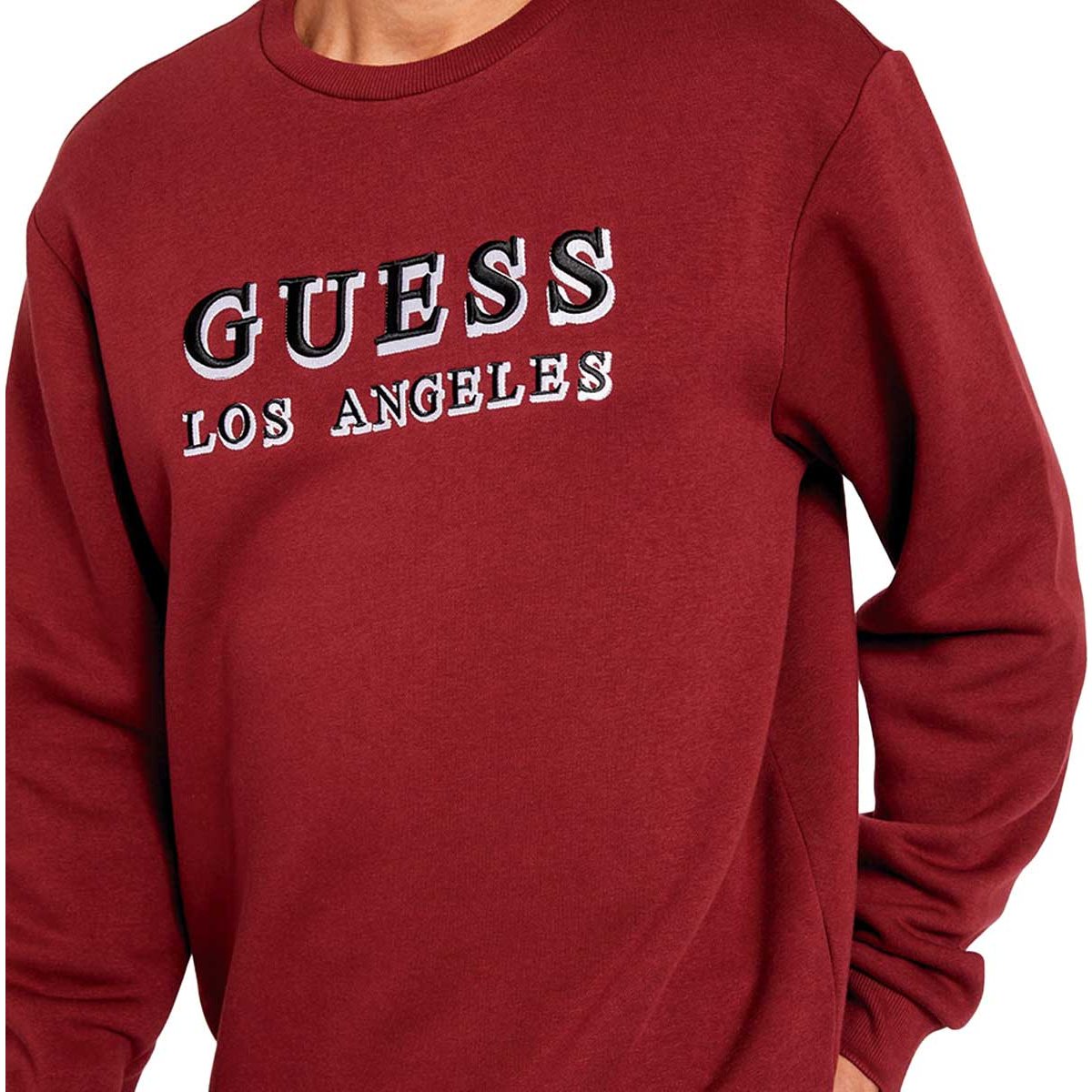 Sudadera guess outlet hombre negra