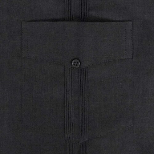 Guayabera Bruno Magnani Manga Larga Negro para Hombre