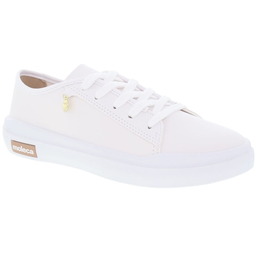 Tenis Moleca Blanco con Plataforma Baja