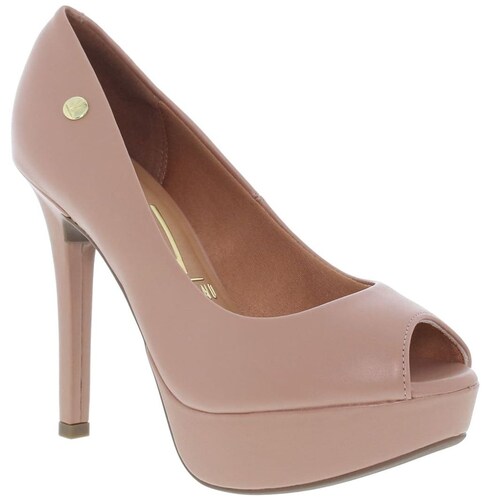 Zapatilla Boca de Pescado con Plataforma Beige