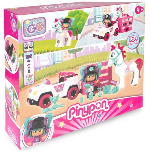 Pinypon Lets Go Coche Y Caballo Famosa