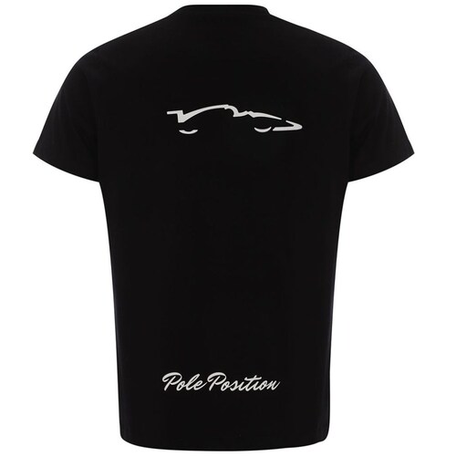 Playera Negra para Hombre Logo Pole Position