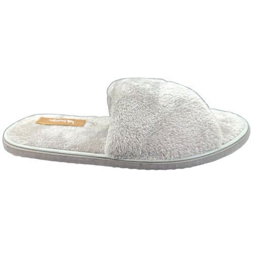 Pantufla Cruzada Tulipán Gris Bumy