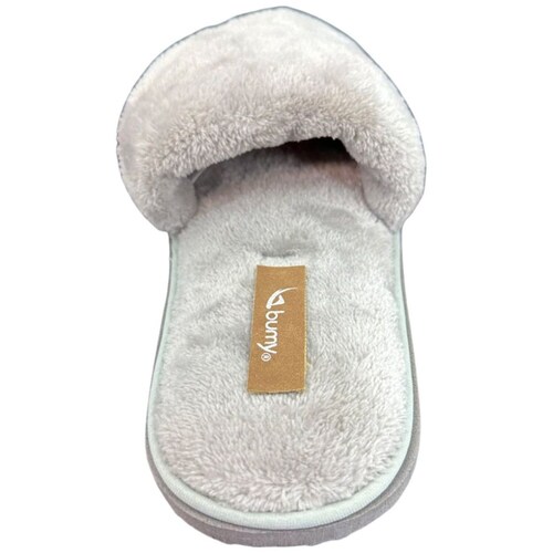Pantufla Cruzada Tulipán Gris Bumy