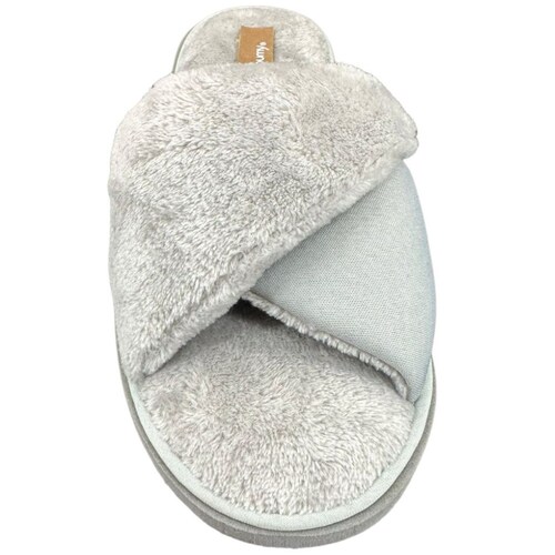 Pantufla Cruzada Tulipán Gris Bumy