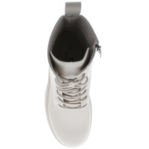 Bota Combat Beige de Agujetas con Cierre Lateral Swiss Navy