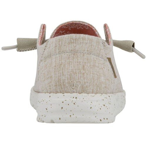 Zapato Liso Ajustable con Borde Beige Hey Dude