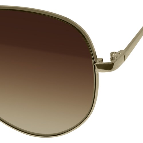 Lentes de Sol Aviadores Metal Dorado Mica Café Mossimo