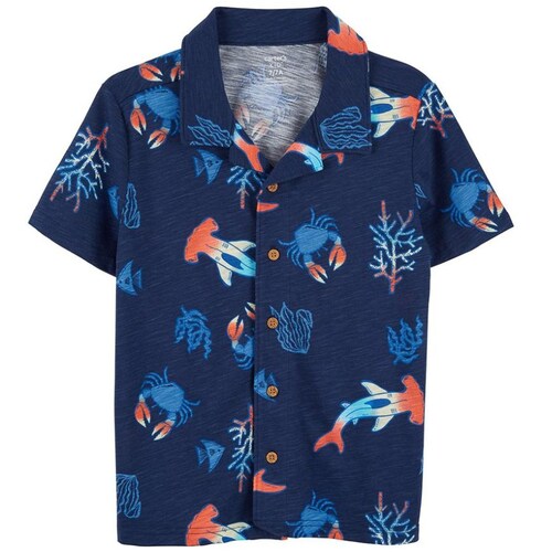 Camisa Carters Manga Corta para Niño