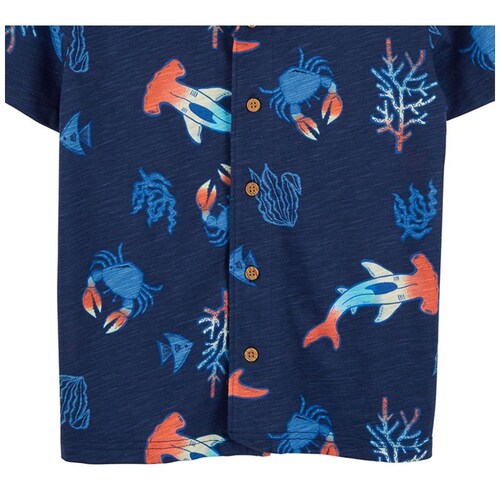 Camisa Carters Manga Corta para Niño