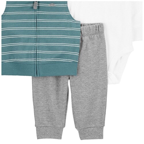 Set de 3 Piezas Carters con Chaleco para Niño