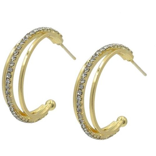 Aretes Brillantes Dorados