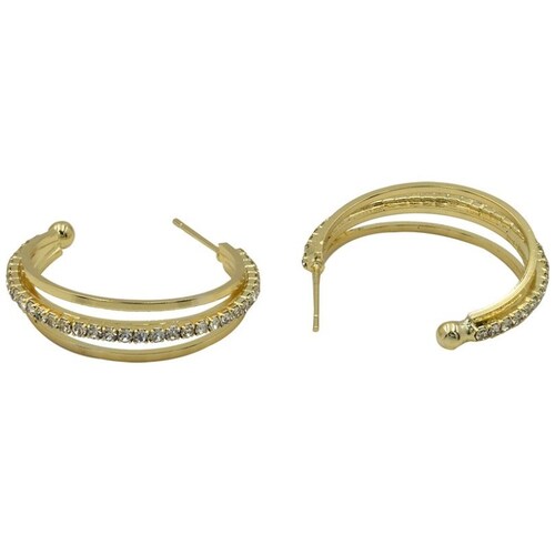 Aretes Brillantes Dorados