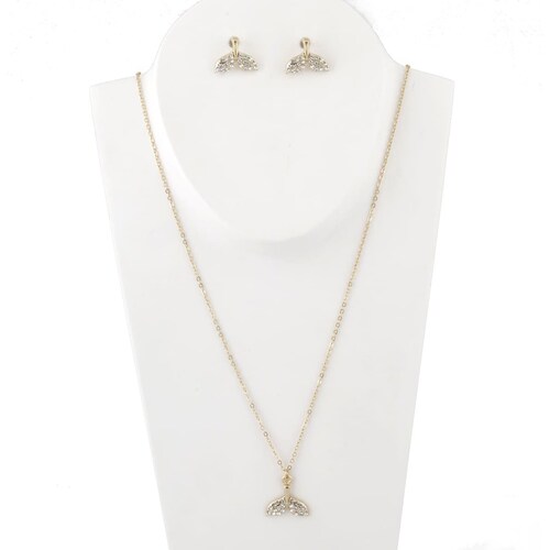Juego Aretes Y Collar Dije de Ballena