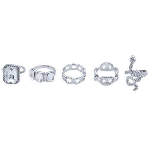 Set Anillos Serpiente Talla 7