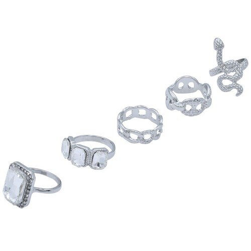 Set Anillos Serpiente Talla 7