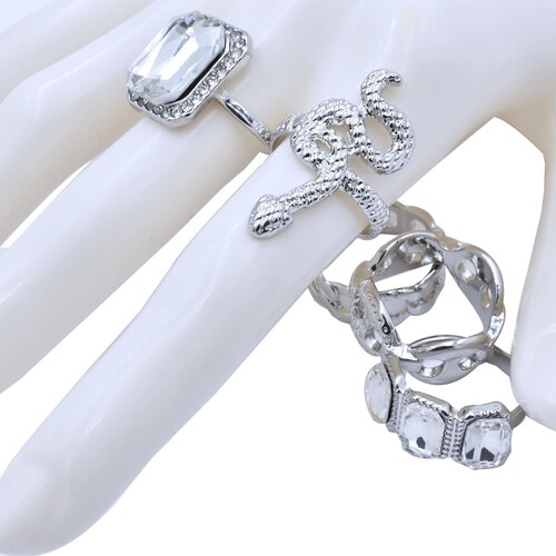 Set Anillos Serpiente Talla 7
