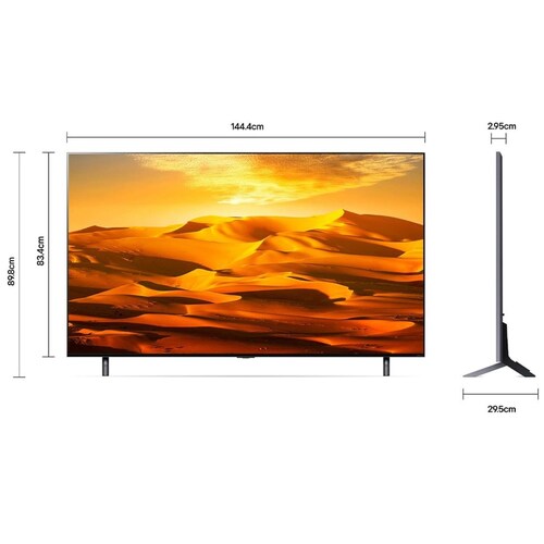 Pantalla LG 65" Qned 4K Thinq Ai 65Qned90Sqa