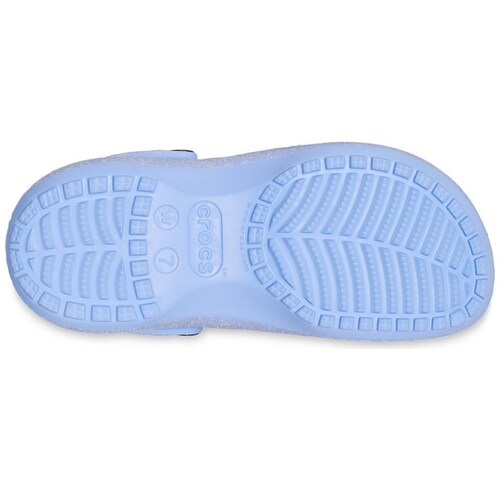 Sandalia Classic Platform Glitter Azul Crocs