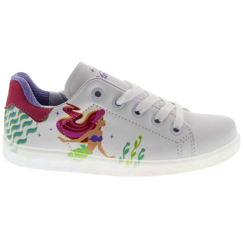 Tenis Personajes Sirenita con Agujeta 17-21 Rosa