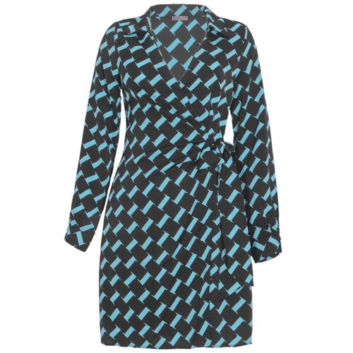 Vestido Estampado Corto Cuello V Ecof By Ecofashion