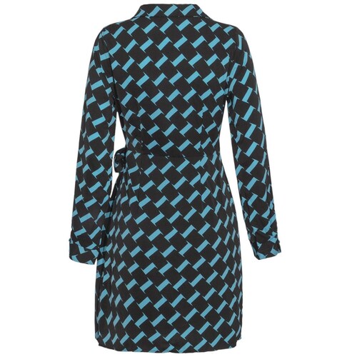 Vestido Estampado Corto Cuello V Ecof By Ecofashion